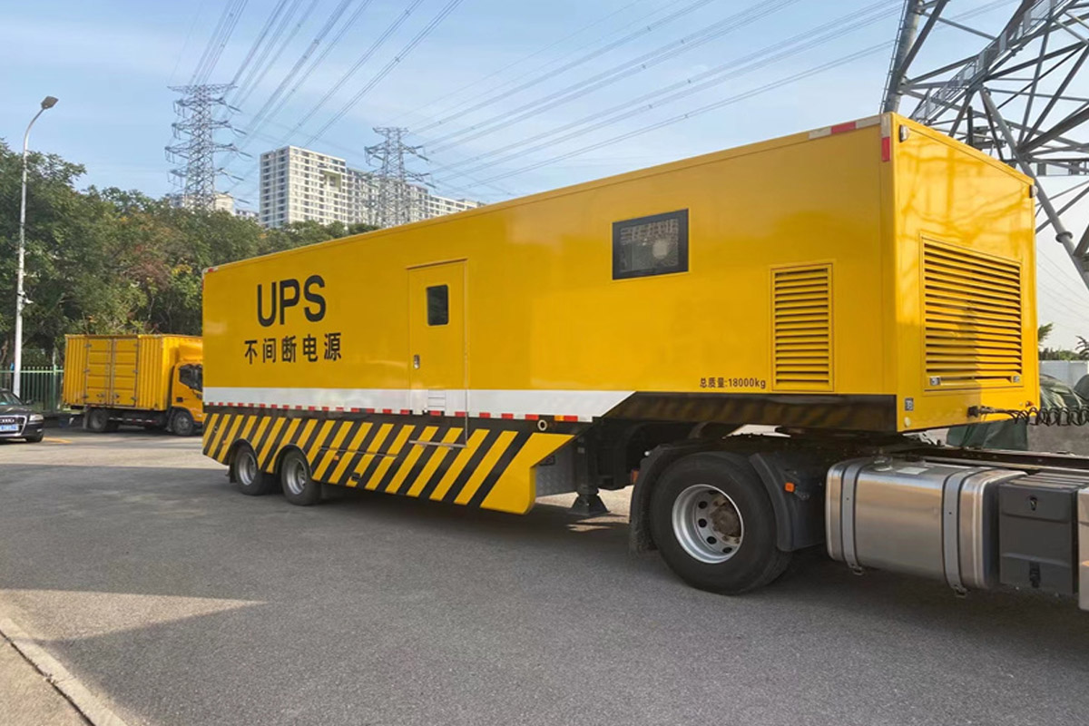 萝北发电机租赁施工现场